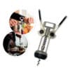 Saca Rolhas Abridor de Garrafas Metal Inox Grande - Image 3