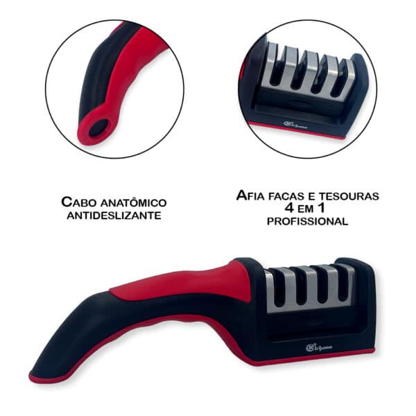 Amolador Afiador De Facas 4 Opções De Afiar Profissional - Image 5