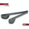 Pinça Pegador Universal Doces Salgados Lanches Em Aço Inox 29cm - Image 3