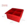 Forma Silicone Gelo Com Tampa Papinha 4 Cubos Grandes - Image 2