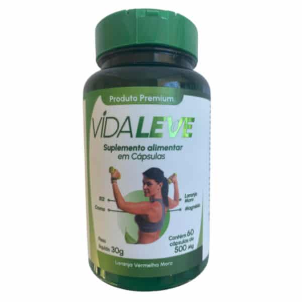 Vida Leve Suplemento 60 cápsulas de 500mg.