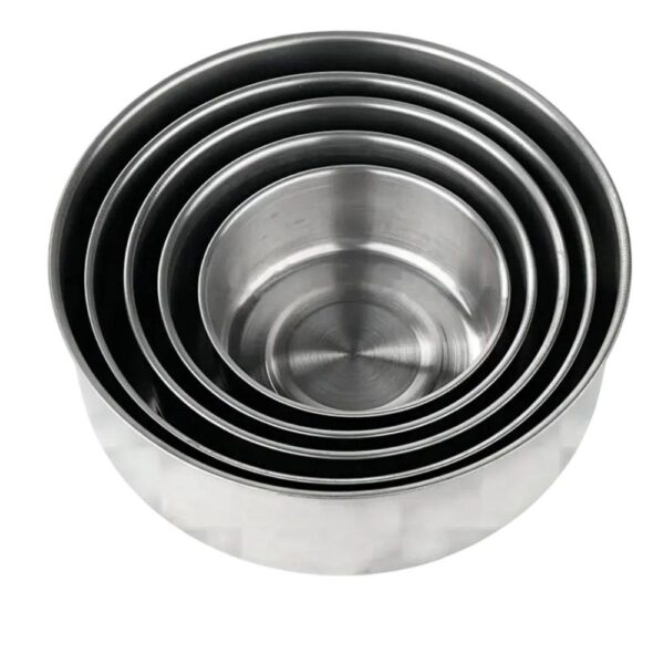 Conjunto 5 Potes Herméticos Com Tampa - Inox - Image 3