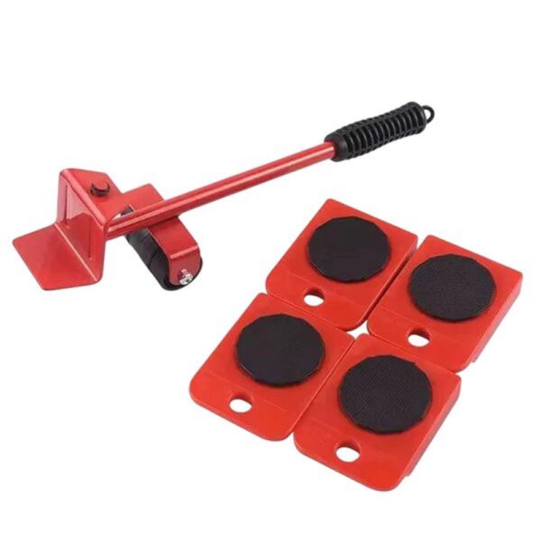 Kit Levantador de Móveis com Rodinhas 5 Peças - Vermelha - Image 8