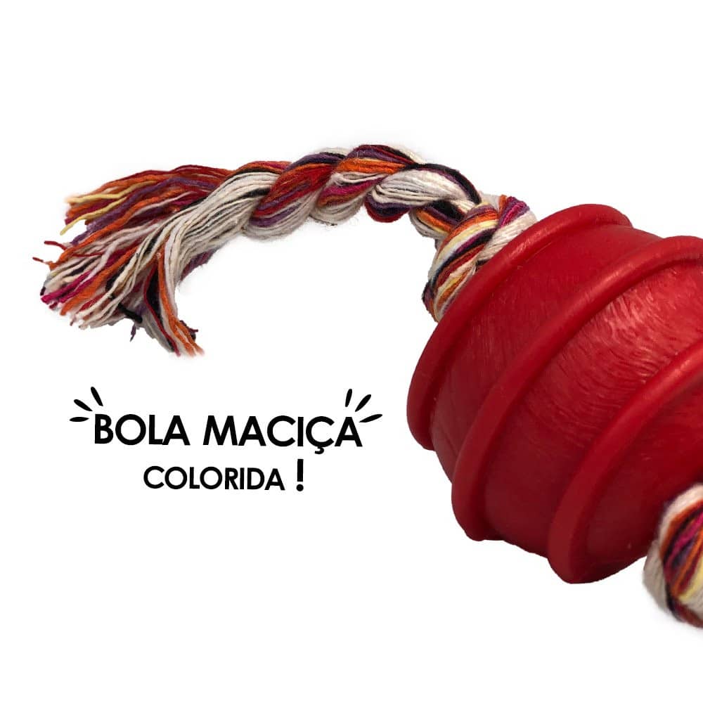 Bola Mordedora com Corda de 2 Nós para Cães 50mm - Sortido - Image 3