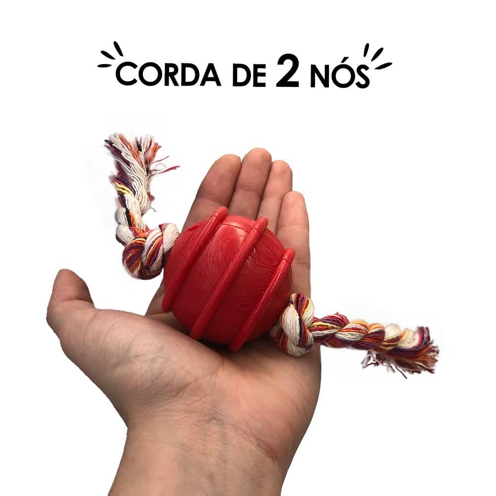 Bola Mordedora com Corda de 2 Nós para Cães 50mm - Sortido - Image 7