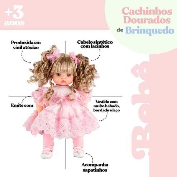 Boneca Addara Cachinhos Dourado Que Fala - Image 6