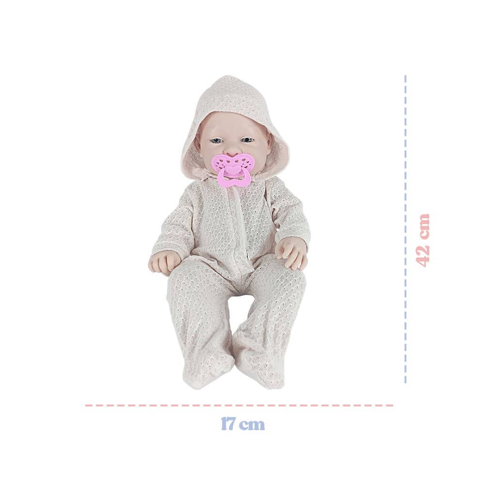 Boneca Bebê Reborn Anjo Com Macacão e Acessórios - Image 6