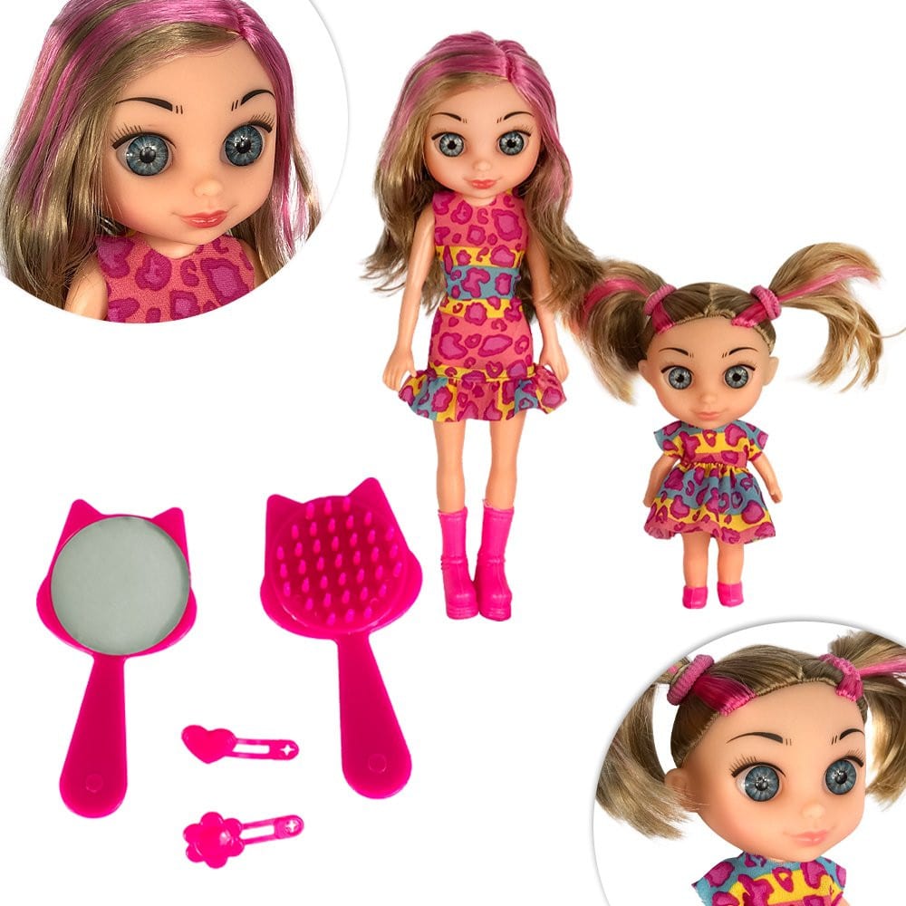 Boneca Juju Mommy Mamãe E Filhinha Com Acessórios - Image 4