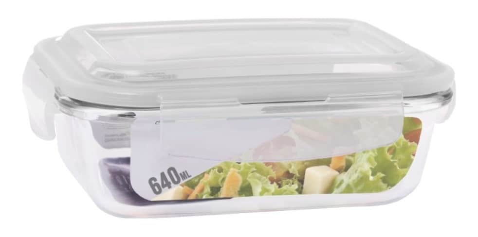 Pote Vidro Hermético Marmita Mantimentos Tampa 640ml - Image 2