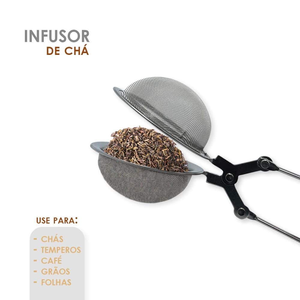 Infusor De Chá Inox Coador Peneira Ervas - Image 3