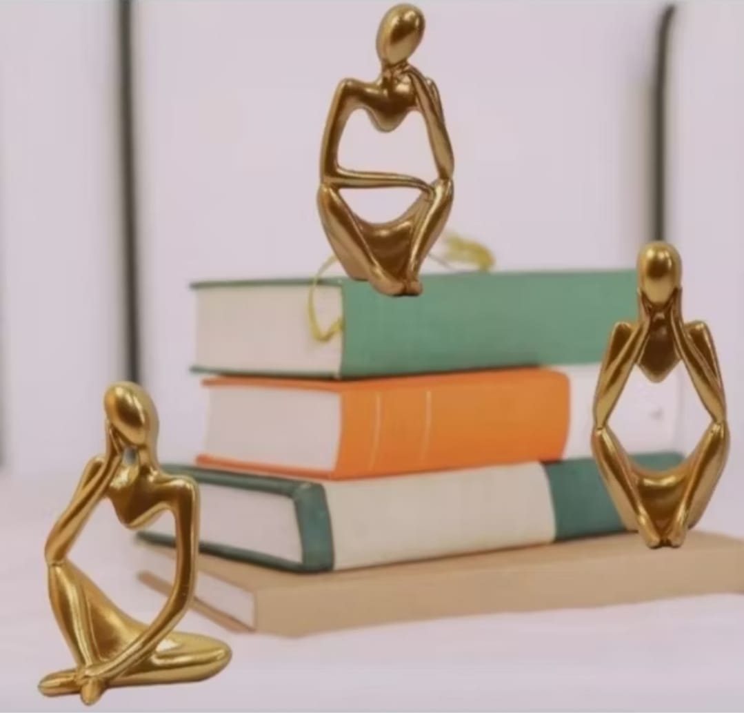 Estatuetas O Pensador Kit 3 Peças Decorativas | W Plugo