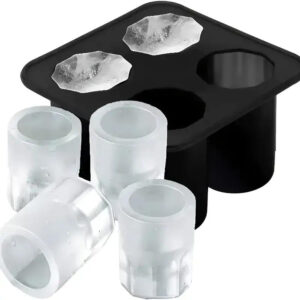 Forma de Gelo para Copos Shot em Silicone | W Plugo