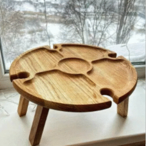 Mesa dobrável para vinho em madeira | W Plugo